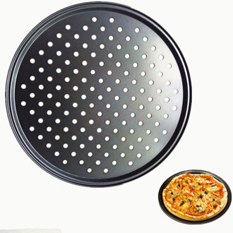 Pizza Pan 12 Inch Met Gaten Niet Stok Pizza Lade Non-stick KitchenCooking Gereedschap Thuis Bakkerij Accessoires Pannenkoek Oven keuken