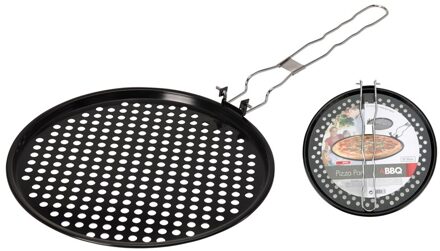 Pizzapan Voor Barbecue 33 Cm Zwart