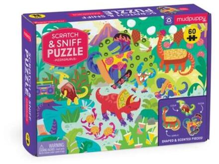 Pizzasaurus 60 Piece Scratch & Sniff Puzzle -  Mudpuppy (ISBN: 9780735378681)