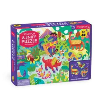Pizzasaurus 60 Piece Scratch & Sniff Puzzle - Mudpuppy