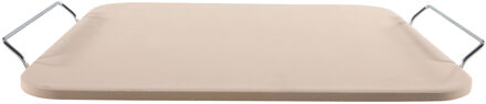 Pizzasteen rechthoekig 30 x 38 cm met handvaten - Pizzaplaten Wit