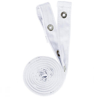Pizzone klassieke schort riemen set Wit - One size