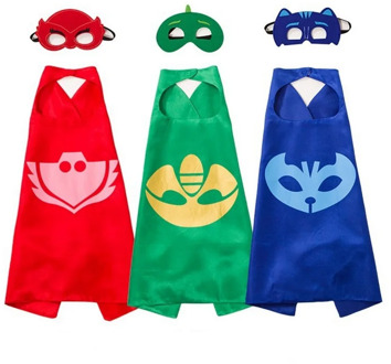 PJ Masks birthday set children cosplay mask cape Catboy Owlette Gekko pajamas hero shawl cosplay birthday party Halloween gift