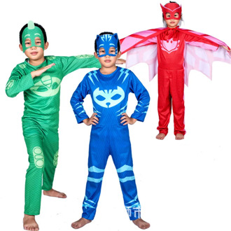PJ Masks Toys set Children Christmas Halloween Cosplay Costume Pj Mask Catboy Gekko Owlette Birthday Party Clothes Kids Gifts