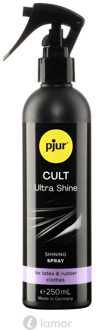 pjur Cult Ultra Shine - Voor Rubber en Latex kleding - Aqua - Waterbased Lubricant - 8.5 fl oz / 250 ml