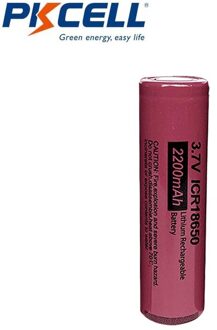 Pkcell ICR18650 18650 Li-Ion Batterij 3.7V 2200 Mah Oplaadbare Li-Ion Hoge Batterij Voor Flashinglight Batterij Originele