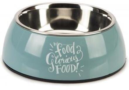 Pl Eetbak Hond Glorious Blauw 18