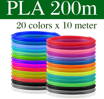 PLA/ABS Filament For 3D Pen Print Plastic 10/20 Rolls 10M Diameter 1.75mm 200M Plastic Filament for 3D Pen 3D Printer pen