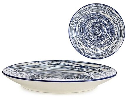 Plaat Blauw Porselein Ø 20 Cm