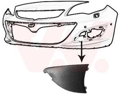 Plaat, bumper 3753493