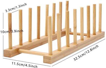 Plaat Drogen Drain Stand Opslag Plank Bamboe Schotel Houder Rack Servies Aanrecht Aanrecht Organizer Gadgets # G30 F