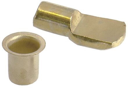 Plaatdrager En Fitting Vermessingd Staal Diam. 7/8mm 8st