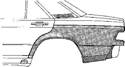 Plaatwerkdeel .190 W201 83-.wielschrechts A.