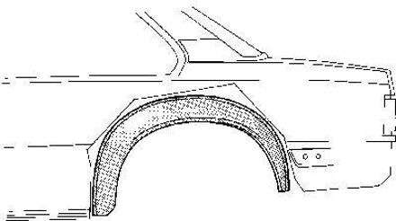 Plaatwerkdeel A A Achtwielschermrand Links