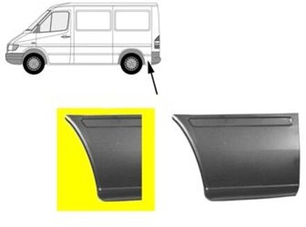 PLAATWERKDEEL Achterhoek R Kort 26 cm