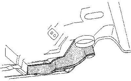 Plaatwerkdeel Cedes 123 76-.chassisbalk