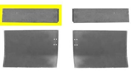 PLAATWERKDEEL Deurpaneel Achter onder L