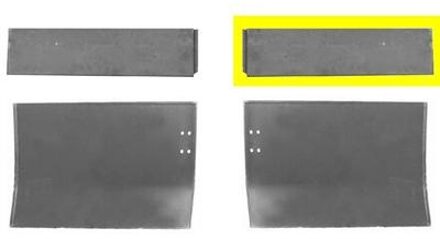 PLAATWERKDEEL Deurpaneel Achter onder R