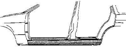 PLAATWERKDEEL Dorpel LINKS 4-deurs