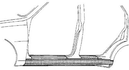 PLAATWERKDEEL Dorpel LINKS 7610103