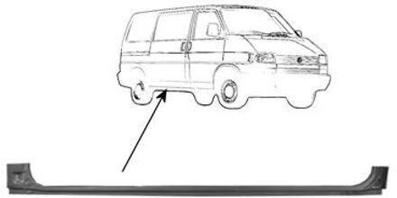 PLAATWERKDEEL Dorpel onder zijlaaddeur