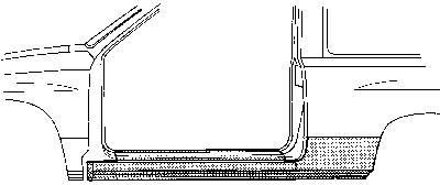 PLAATWERKDEEL Dorpel R 2-deurs