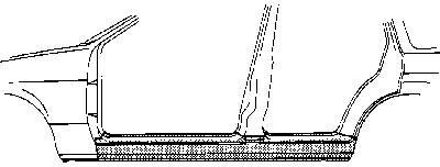 PLAATWERKDEEL Dorpel RECHTS 4/5 P