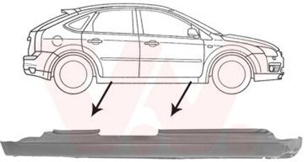 Plaatwerkdeel Dorpel