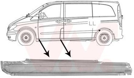 Plaatwerkdeel Dorpel