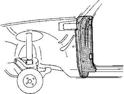 Plaatwerkdeel Kadett C 73-79.deurstijl