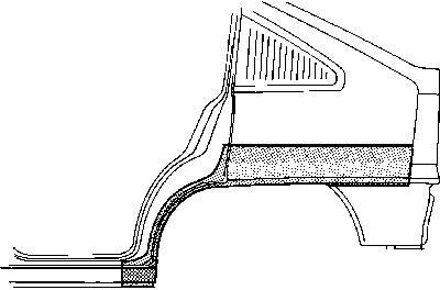 Plaatwerkdeel Kadett E 84- Wlschrmr Ach