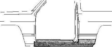 Plaatwerkdeel Ki Sj410/413 82-88 Dorpel