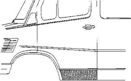Plaatwerkdeel Mercedes L207d 407d.deurplaat