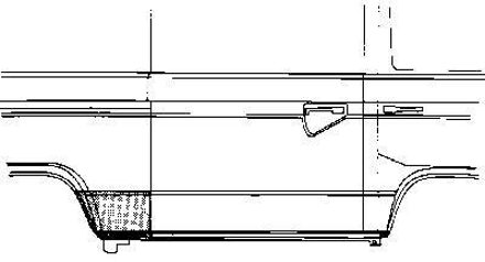 Plaatwerkdeel Rans/prit 80- Paneelplaat