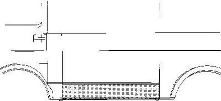 Plaatwerkdeel T Transp 75- Zijplaat Ond