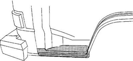 Plaatwerkdeel W Trans/prit 80- Dorpel