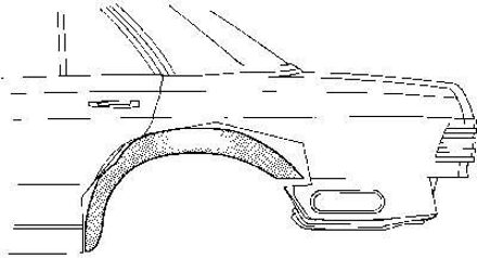 Plaatwerkdeel .w126 80-.binnenwielscher