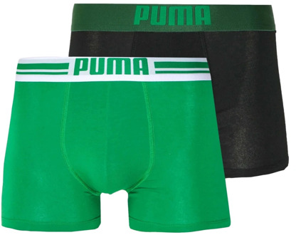 Placed Logo Boxershort - 2-pack - Groen - Maat L