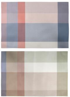 Placemat 30x45cm ruitpatroon verschillende