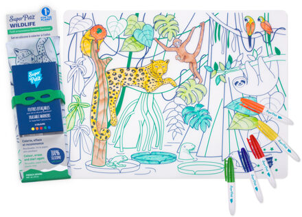 Placemat Amazone siliconen placemat om in te kleuren | SuperPetit