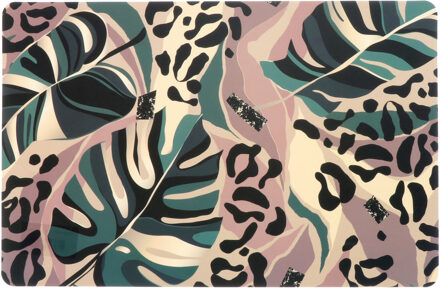 Placemat Jungle - Monstera bladeren - 44 x 28 cm