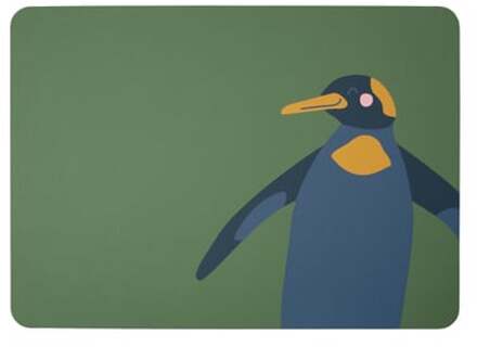 Placemat Kids - Pinguin Pepe - 46 x 33 cm Groen