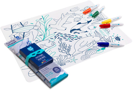 Placemat Koraalrif siliconen placemat om in te kleuren | SuperPetit