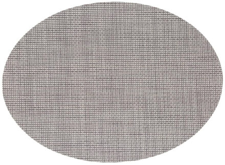 Placemat Maoli - ovaal - grijs - 48 x 35 cm - kunststof - onderlegger