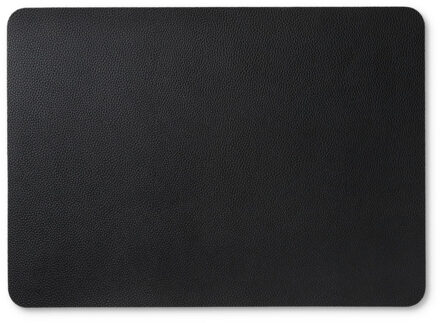 Placemat PU leer - zwart - 33x46 cm