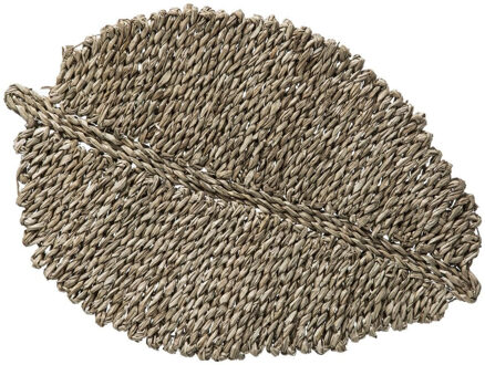Placemat - zeegras naturel - 48 x 33 cm - Tafel onderleggers Bruin