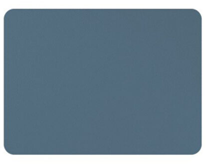 Placemats lederlook blauw 33 x 45 cm, per 6