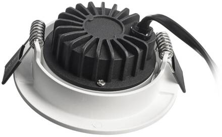 Plafond inbouwlamp Dione, IP44, wit, dimbaar tot warm