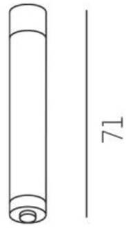 Plafondbevestiging voor Volare, 7,1cm wit