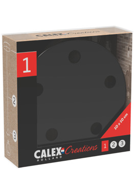 plafondkap 1 snoer Ø10 cm - wit staal rond